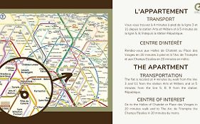 41.Typical Parisian Flat#4Pers#Le Marais#Beaubourg